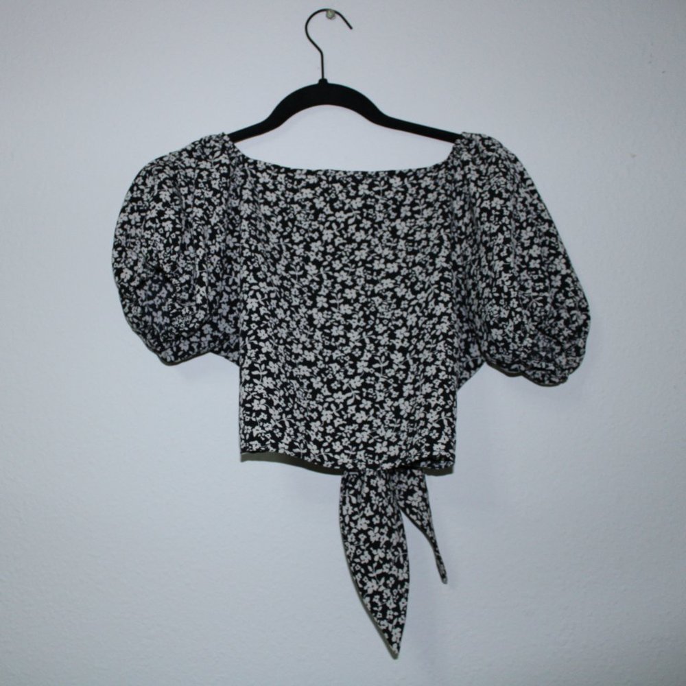 12th Tribe Crop Tie Top - Picture 3 of 3